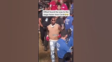 Thumbnail of Offset Found The Way To The Stage Faster Than Cardi B #shorts #viral