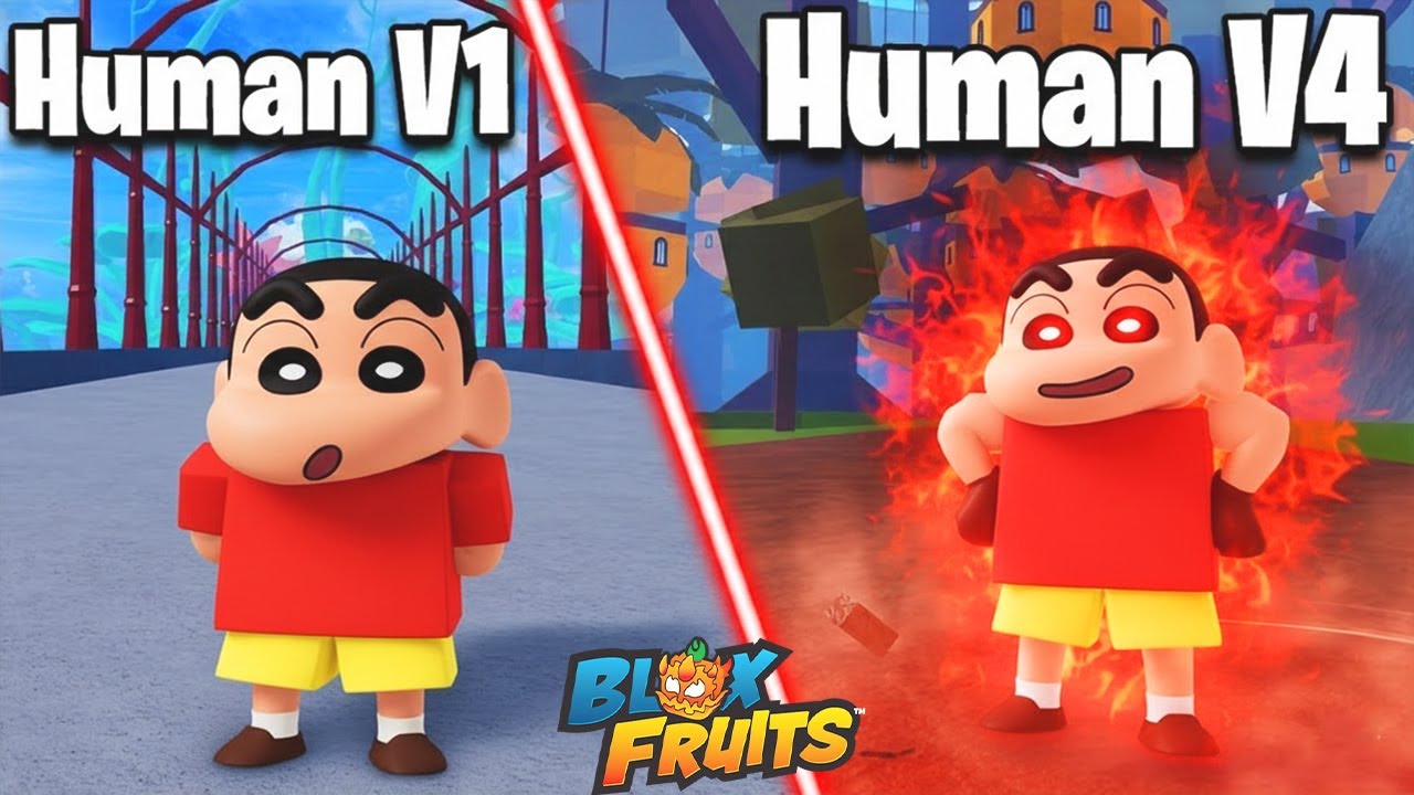 Human Race V1 to V4  In Blox Fruits  🤴 👸 🔥 🔥