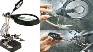 The Best Gadget for Soldering|| Best Helping Hand Magnifier Tool for DIY projects||soldering station