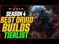 Diablo 4 season 4 druid build tierlist  predictions for season 4 launch