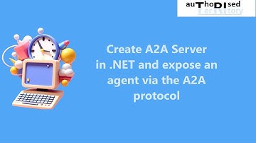 Create A2A Server in .NET and expose an agent via the A2A protocol