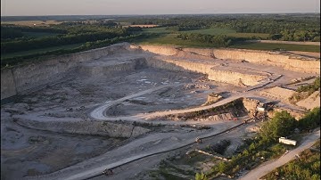Northwest Delphi 4K - Wabash River and Limestone Quarry - US Aggregates