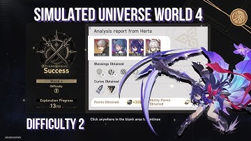 Simulated Universe World 4 | Difficulty 2 | Honkai: Star Rail Gameplay