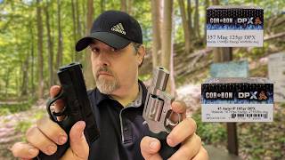 Unleaded Premium Ammo in Short Barrels! Corbon DPX .357 Mag VS .45 ACP+P