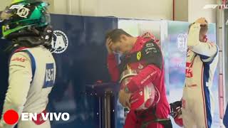 😤Mmhhh la expresión de LeClerc al momento de la entrevista con Checo en el #imolagp #ferrarif1
