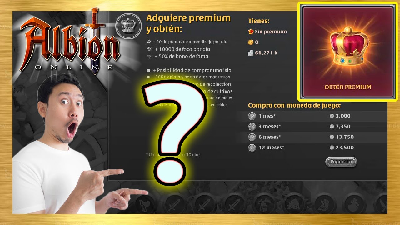😢 😭 Cuanta PLATA he GASTADO comprando PREMIUM 🤑 en ALBION ONLINE YouTube