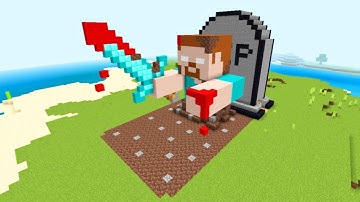 Minecraft Tutorial: How To Make A HEROBRINE! RISING FROM THE DEAD! (Survival House)