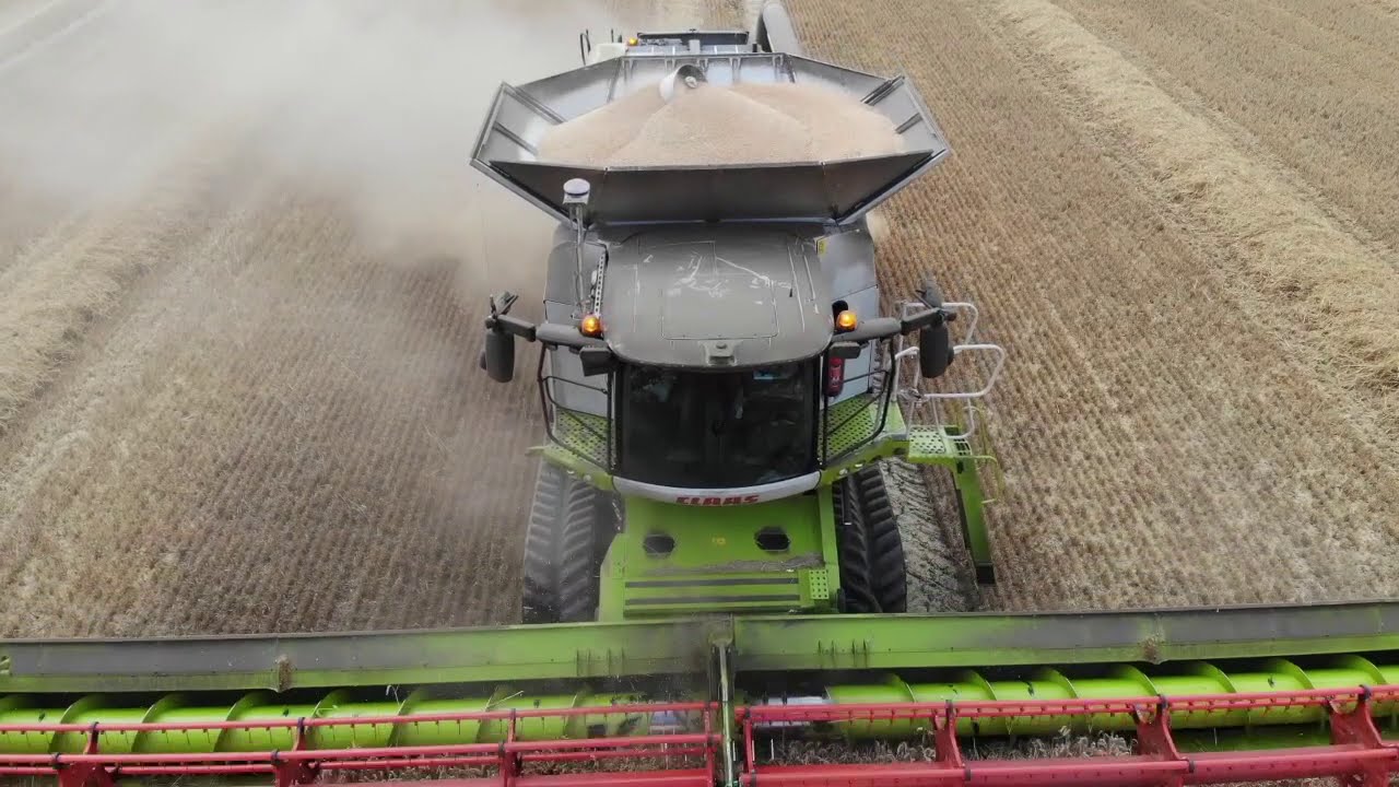 Claas Lexion 770 40 Ft Header Goole Fields Winter Wheat Harvest