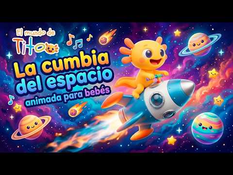 Aprende y juega: Video sensorial para bebés con Tito el Ajolote 🪐