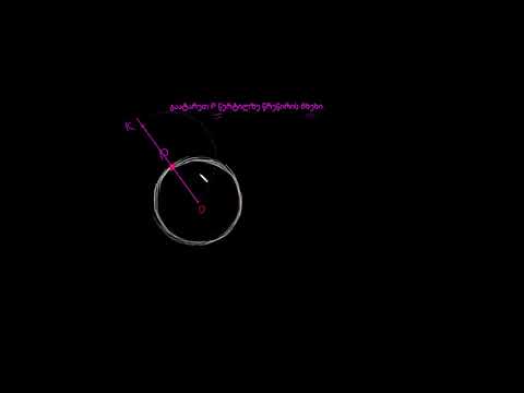 გეომეტრიული კონსტრუქციები: წრის მხები