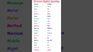 Let's Learn English Speaking Skills #english #speaking #language #shorts #education List 79