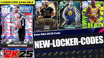Hurry and Use the New Locker Codes for a Guaranteed Free 100 Overall or HIGHER! NBA 2K25 MyTeam