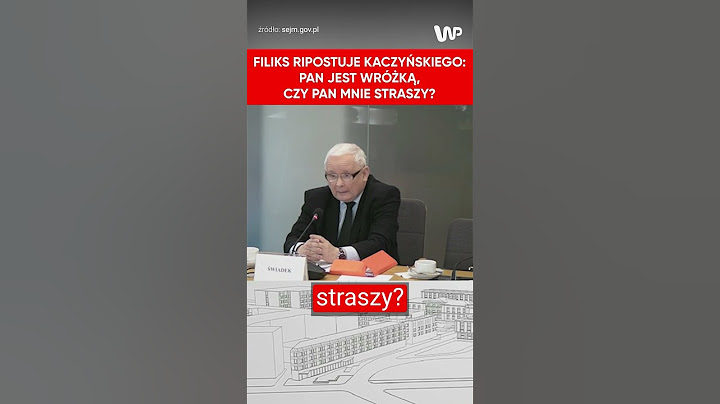 Filiks ripostuje Kaczyńskiego: Pan jest wróżką, czy pan mnie straszy?