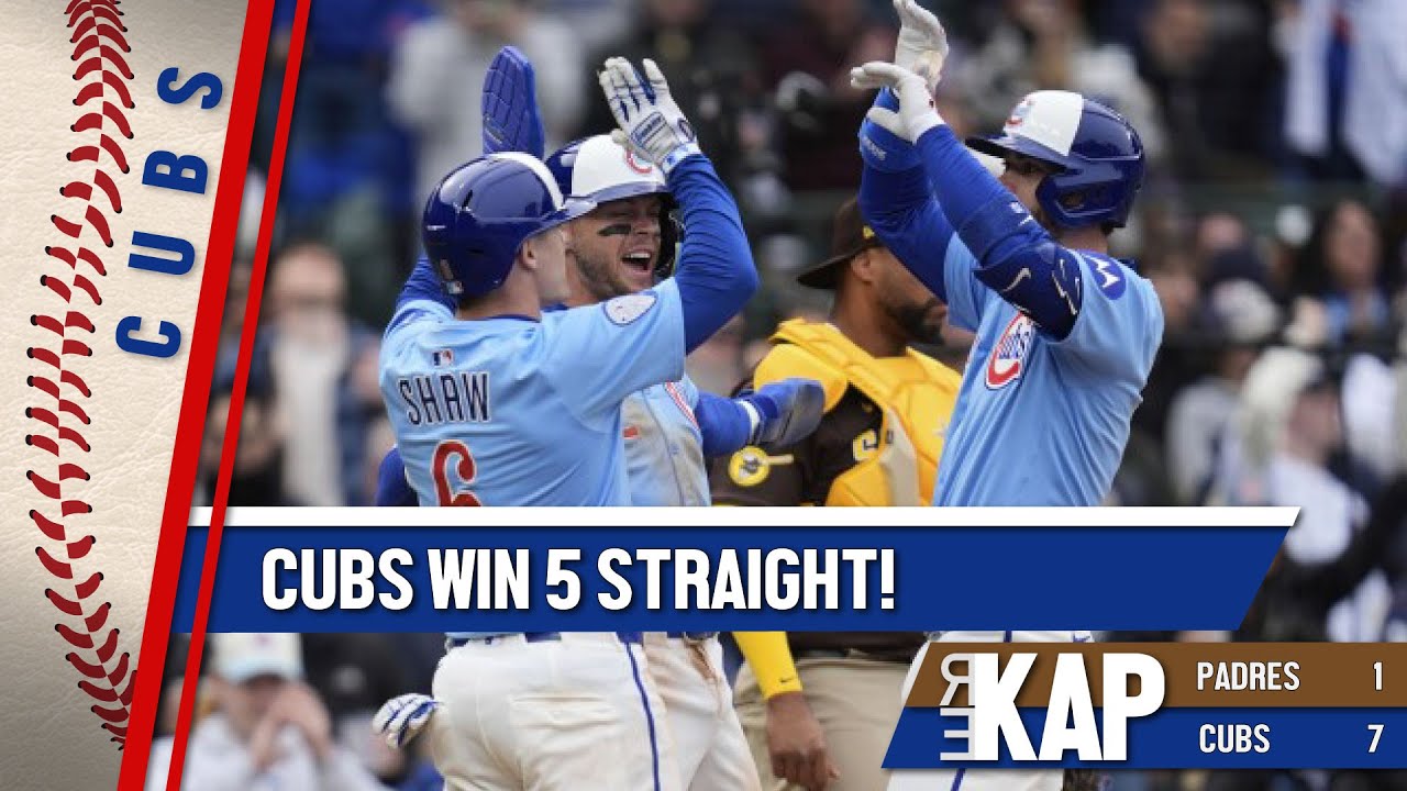 REKAP: ⚾️ Chicago Cubs 7-1 win over San Diego Padres. ‘That’s 5 straight wins!’