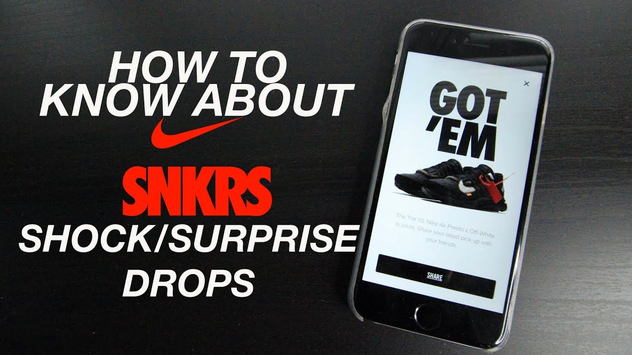 snkrs app surprise drop