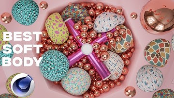 Cinema 4D Tutorial || Softbody & Rigid Body Simulation || C4D Tutorial