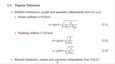 DLFVC - 11 - Network Initialization