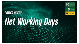 power query - net working days in power query