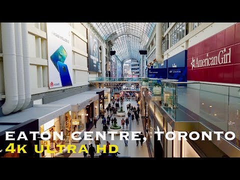 Toronto's Eaton Centre (walking tour in 4K)