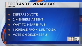 Food and Beverage tax