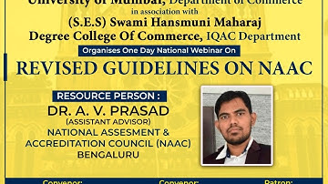 Webinar on Revised Guidelines on NAAC