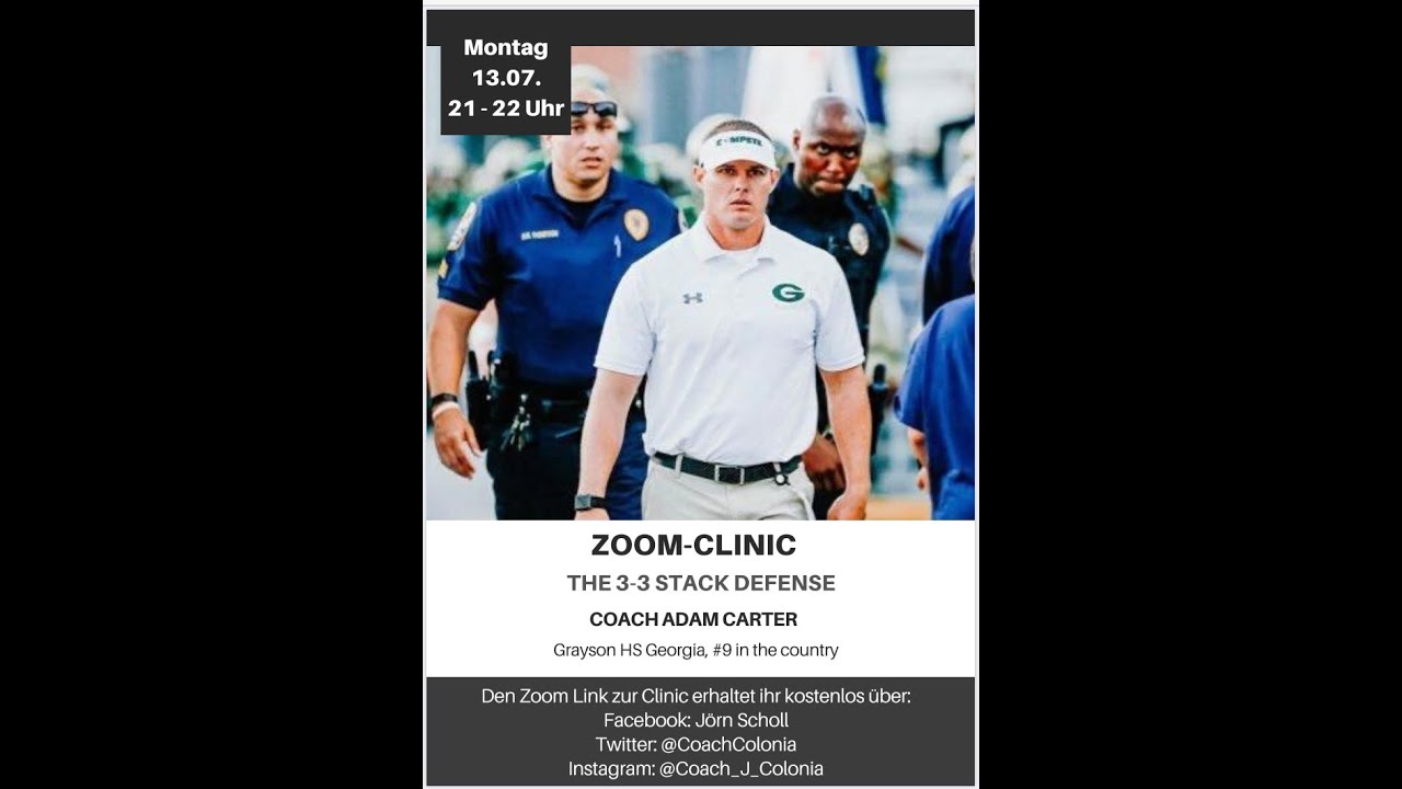 International Coaches Clinics – Coach Carter 2020/07/13 – The 3-3 Stack Defense