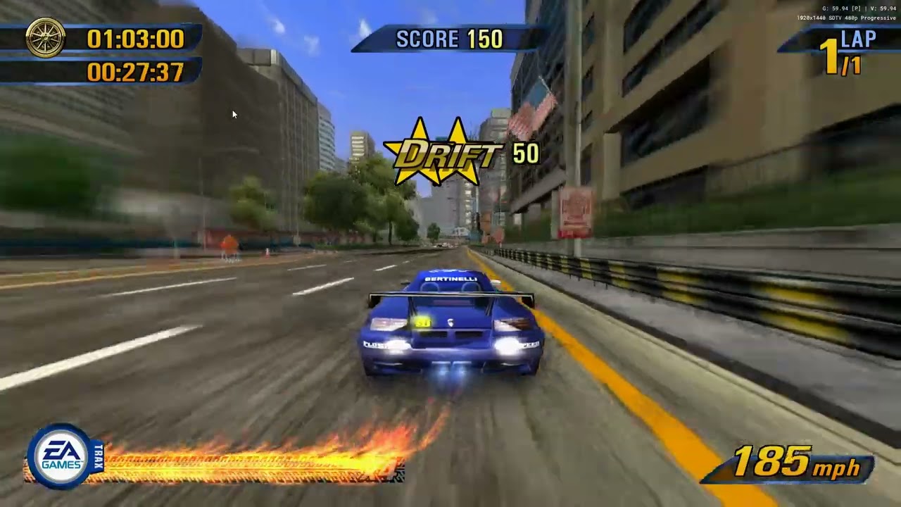 Burnout 3: Takedown PCSX2 1080p/60 FPS Test