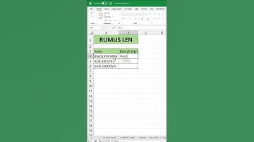 Rumus LEN - Microsoft Excel