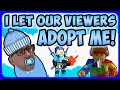I LET VIEWERS ADOPT ME in Roblox Adopt Me - RGCfamily