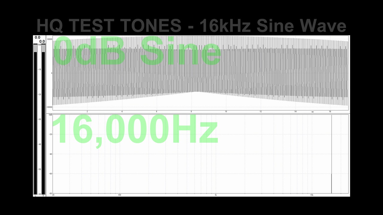 【高音質】 16kHz Sin波(正弦波)