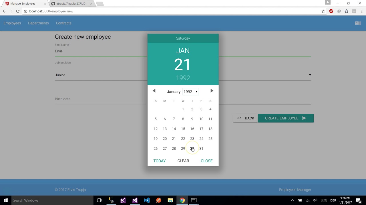 Angular 2 CRUD with WebAPI   Application Demo