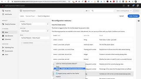 Track YouTube video playback with Adobe Launch（YouTube Playback Extensions）
