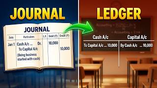 How to Post Journal Entries to Ledger ?|Accounts Class For Beginners I