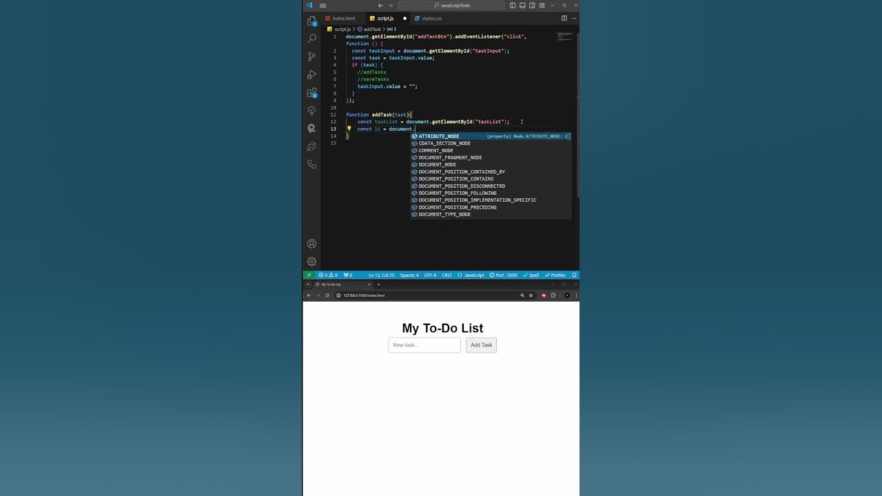 To-Do List App using HTML, CSS, and JavaScript and Local Storage - YouTube