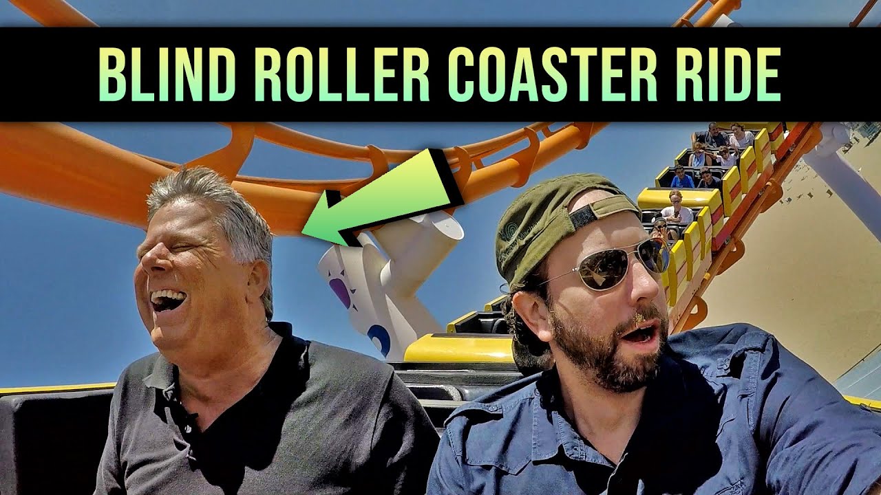 Blind Man Rides A Roller Coaster - YouTube