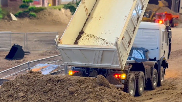 Brückenarbeiten, Tiefbau und Siebarbeiten mit RC Trucks!
