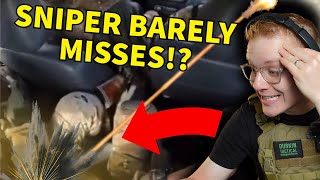 Russian Sniper NARROWLY Misses Soldiers!!! | Civilian Tactical Reacts