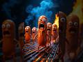 These Screaming Sausages Are Grilling Themselves Alive 😱🔥🌭 #Shorts #SausageScream #CursedAnimation