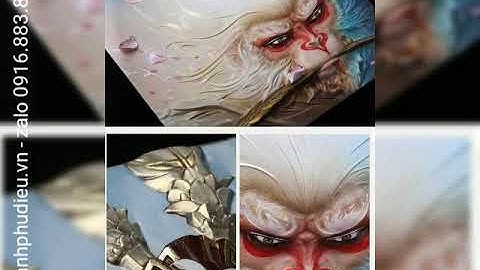 Tranh phù điêu 3D Tôn Ngộ Không - tranh phù điêu đất sét - tranh phù điêu nghệ thuật