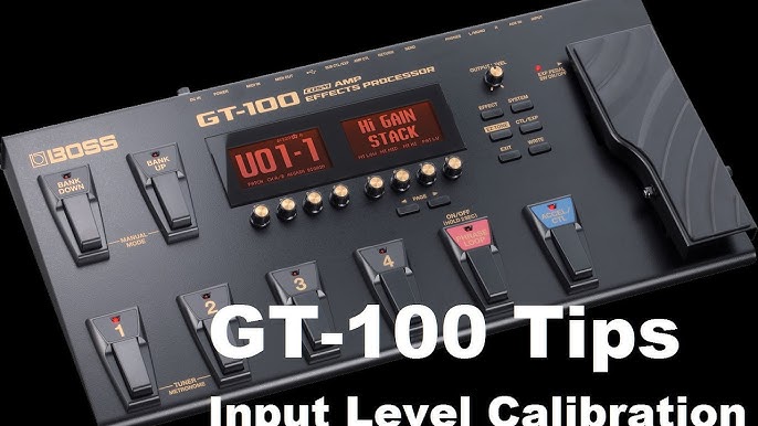 Boss Tone Studio Gt 100 Gt 001 Tutorial By Glenn Delaune Youtube