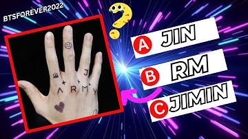 BTS QUIZ #6 Only ARMY