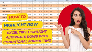 Excel Tips: Highlight alternate rows with Conditional formatting