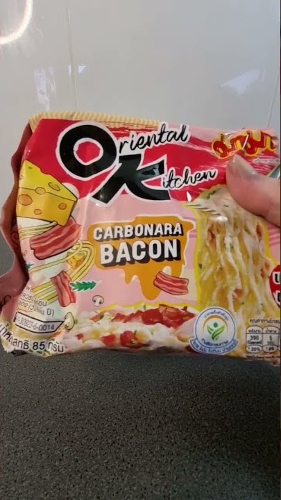 I TRIED Mama's Oriental Kitchen Carbonara Noodles - Noodle Review Day 6 #shorts