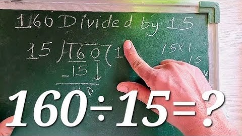 160 Divided by 15 | divide kaise karte hain | bhag karna sikhe (in Hindi) | Surendra Khilery