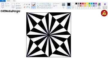 How to Create Amazing 3D Illusion Drawings in MS Paint - Video 14 #mspaintcartoon #3dpaint #mspaint