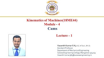 VTU KOM(18ME44)-M4-L1-CAMS, INTRODUCTION, CLASSIFICATIONS, CAMS NOMENCLATURE