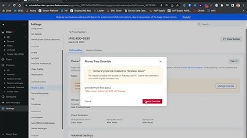 How-To: Phone Trees and Schedules - Manual Override