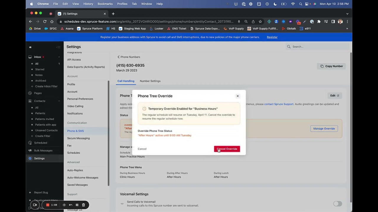 How-To: Phone Trees and Schedules - Manual Override