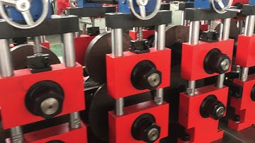 C profile anti seismic support roll forming machine（Automatic width adjusting）