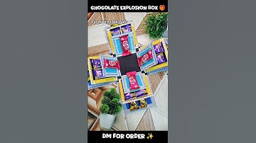 chocolate explosion box 🎁 #shorts #youtubeshorts #ytshorts #chocolate #explosion #viral #diy #art